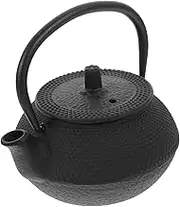 WATIIFUFU Cast Iron Teapot for Kung Fu Tea Brewing Stovetop Metal Teakettle Energy Saving Rapid Heating Elegant Design Easy to Clean Cool Handle for Tea Table