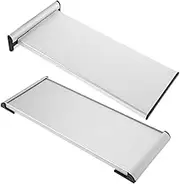 Ciieeo Desk Name Plate Holder 2pcs Office Door Sign Aluminum Alloy Wall Mount Home Office Accessories Door Hanger