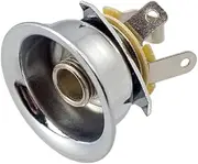 Baosity 6.35mm 1/4" Jack Plug Socket Output Plate For Telecaster TL Guitar - Silver, as described