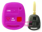 PUR SILICONE CAR KEY COVER FOR TOYOTA PRADO FJ CRUISER CAMRY COROLLA RAV4 AVALON