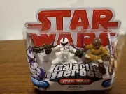 Star Wars Movie GALACTIC HEROES Clone Trooper Mace Windu RARE Action Figures NEW