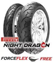 PIRELLI NIGHT DRAGON 100/90-19 & 160/70-17 TIRE SET HARLEY DYNA SUPER GLIDE