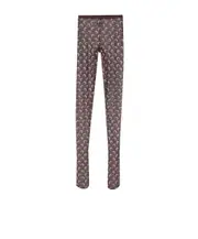 Marine Serre Moon Printed Semi-Sheer Socks S,XL,XS,L,M Gray