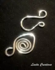5 Handmade Silver Plated Clasp & Hook Sets by LiNiTa Creations