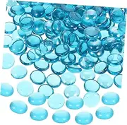 Levemolo 1 Brazier Decorative Flat Beads Plant Pot Stone Flower Pot Stones Fish Tank Stone Fish Tank Stones Glass Gravel Aquarium Stone Aquarium Landscape Decorations Fire Pit