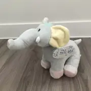 Wishpets Vintage 2004 Blue Elephant Lovey Security Plush Rattle “EUGENE” New!