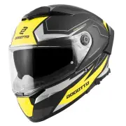 FF118 Vilial Matt Black Yellow Full Face Helmet