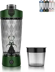 Problend One-Touch Shaker, Electric Protein Shaker Bottle, For Smoothies, Protein Shakes & Ice Crushing – 650ml Capacity, Usb-C Port With Handle Lid, For Gym Sport(Green)