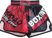 [ZUYPSK] Kids Boxing Active Shorts Muay Thai Shorts BJJ Fitness Exercise Sport Grappling Kickboxing Truck Clothing