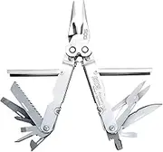 SOG Multitool - Powerlock Heavy Duty Multitool Pliers, Electrician Wire Cutter Multi Tool w/Ballistic Nylon Multitool Sheath with Clip (S60N-CP)