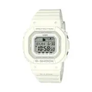 Casio G-Lide Mid Dig Natural Surf Led Moon Tide World Time 200M Water Resistant White Face And Resin Band GLXS5600-7B
