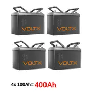 4 PCS VoltX 12V 100Ah Lithium Battery 100A BMS