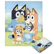 BLUEY PLUSH THROW BLANKET- SILKY SOFT 46” x 60” NEW~NWT SEALED - SHIPS FAST