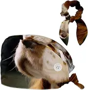 [YTYVAGT] Scrub Caps Women,Scrub Hats Suitable for Women,Cute Cavalier King Charles Spaniel Dog
