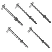 Set Of 5 Pieces Size 1/4 Inch -20 UNC Right Hand Thread Drop Pin Type 316 SS