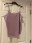 Time & Tru Plus Size L (12-14) Mauve Purple Adjustable Spaghetti Strap Cami Top
