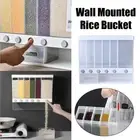 Grain Container Cereal Auto Dispenser 10kg Dry Food Rice Flour Storage Box Wall