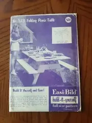 No. 323 Folding Picnic Table Pattern Easy Bild Pattern Co.