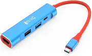 Switch Video Capture Card Portable Switch Dock für Nintendo Switch/iPhone 15 Pro Max Live Streaming Gaming USB 3.0 1080P 60Hz Video Recorder, TV Docking Station mit 4K HDMI