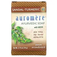 在飛比找iHerb優惠-[iHerb] Auromere 阿育吠陀塊皁，含印楝、檀香