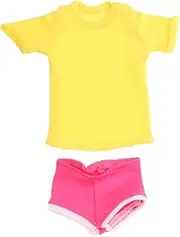 Generic 1:6 Women's Short Sleeve and Shorts, Action Figure Clothing, Female Summer Beach Summer Clothing,