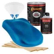 HOT ROD FLATZ Cobra Blue Metallic Quart Kit URETHANE Flat Auto Car Paint Kit