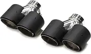 Quad Carbon Fiber Performance Exhaust Tip Compatible For BMW F10 F11 F18 535d 535i Up To G30 G31 Car Exhaust System Nozzle Tail Tip(Black)