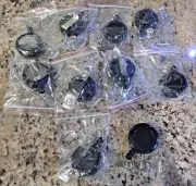 (10) ID Card Badge Holder Reels Bulk Badge Tag Clip Retractable Belt Key Chain