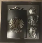 Stainless Steel Liquor Hip Flask Poland Polish Eagle 6 oz