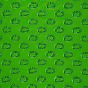 2 yds Blue Peacock Feather Lime Green Background Cotton Fabric
