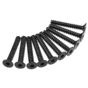 Axial AXA469 Hex Socket Tap Flat Head Screws M3x20mm Black (10) : SCX10 II