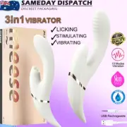 MEESE Rabbit Vibrator Dildo Clitoris Flicker Licking G-Spot Vagina Adult Sex Toy