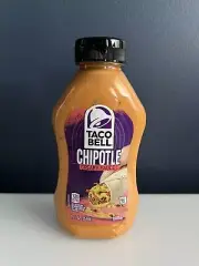 Brand New Official Taco Bell Creamy Chipotle Sauce Bottle (1 Bottle)