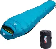LMR Outdoors Ultralight Mummy Down Sleeping Bag for camping with Compression Sack