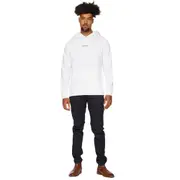 Replay Mens Overhead Fleece Bio Pack Garment Dyed Organic Hoodie White