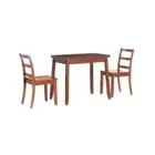 Linon Home Decor Folding Table Set Multi-Functional Design Espresso (3-Piece)