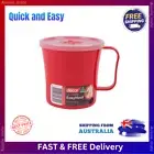 Microsafe Soup Mug 450ml Red Microwave Safe BPA-Free Reusable Container Cup