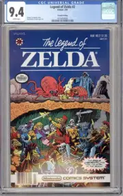 LEGEND OF ZELDA #2 CGC 9.4 NM 2ND PRINT 1991 VALIANT