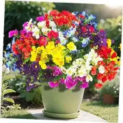 16 Bundles Artificial Silk Flowers Outdoor UV Resistant, Realistic Faux Mix