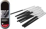 Gorise 10-Pack Willow Charcoal Pencil Set for Professional Sketching 5mm To 9mm Art Supplies with Tin Box Drawing Set for Artists Adults and Beginners