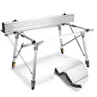 Camping Folding Table Beach Table with Adjustable Legs