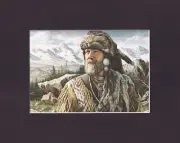 8X10" Matted Print Western Art Picture: Alfredo Rodriguez, Master of His Own...