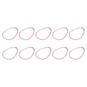 4.72" Ball Bead Chains with Connectors for Key Chains DIY Crafts, 24Pcs Pink