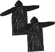 [Happyyami] Adult Transparent Raincoat Stickers Luminescent Fire Extinguisher Men's Raincoat Breast Pads for Women Double Shower Cap Dual-Purpose Fan Heavy Duty Rain Poncho Long Raincoat