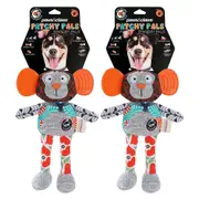 2x Paws & Claws 28x16.5cm Soft Patchy Pals Sensory Monkey Plush Doll Dog/Pet Toy