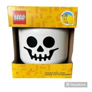 LEGO 4032 White Skeleton Skull Storage Head Large Container Halloween Decor NEW