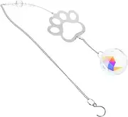 Happyyami Pet Memorial Suncatcher for Dogs Cats Vibrant Hanging Ornament for Garden Window Eye Catching Tribute Meaningful Keepsake for Use