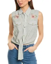 Driftwood Jeans Tie Front Top