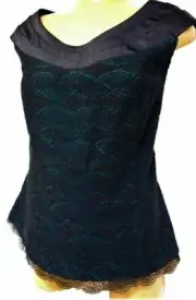 TS TAKING SHAPE EVENT WEAR plus size S / 16 Origami Bodice lacy top NWT rrp$160!