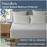 Fully Fitted Washable Tencel Quilted Breathable Soft Mattress Protector Single